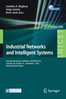 Industrial Networks and Intelligent Systems: Second International Conference, INISCOM 2016, Leicester, UK, October 31 – November 1, 2016, Proceedings - cover
