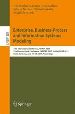 Enterprise, Business-Process and Information Systems Modeling: 18th International Conference, BPMDS 2017, 22nd International Conference, EMMSAD 2017, Held at CAiSE 2017, Essen, Germany, June 12-13, 2017, Proceedings