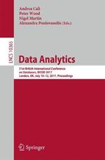 Data Analytics: 31st British International Conference on Databases, BICOD 2017, London, UK, July 10–12, 2017, Proceedings
