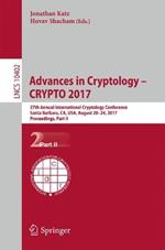 Advances in Cryptology – CRYPTO 2017: 37th Annual International Cryptology Conference, Santa Barbara, CA, USA, August 20–24, 2017, Proceedings, Part II