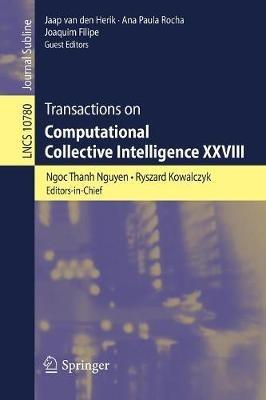 Transactions on Computational Collective Intelligence XXVIII - cover