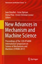 New Advances in Mechanism and Machine Science