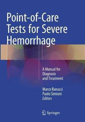 Point-of-Care Tests for Severe Hemorrhage: A Manual for Diagnosis and Treatment - cover