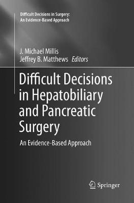Difficult Decisions in Hepatobiliary and Pancreatic Surgery: An Evidence-Based Approach - cover
