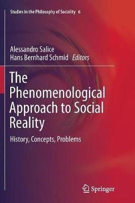 The Phenomenological Approach to Social Reality: History, Concepts, Problems - cover