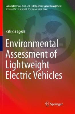 Environmental Assessment of Lightweight Electric Vehicles - Patricia Egede - cover