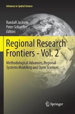Regional Research Frontiers - Vol. 2: Methodological Advances, Regional Systems Modeling and Open Sciences - cover