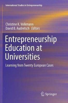 Entrepreneurship Education at Universities: Learning from Twenty European Cases - cover
