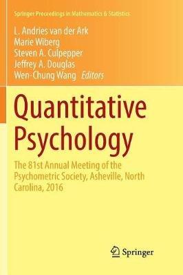 Quantitative Psychology: The 81st Annual Meeting of the Psychometric Society, Asheville, North Carolina, 2016 - cover