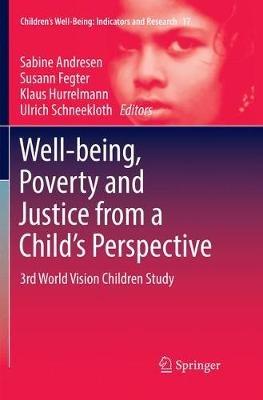 Well-being, Poverty and Justice from a Child’s Perspective: 3rd World Vision Children Study - cover