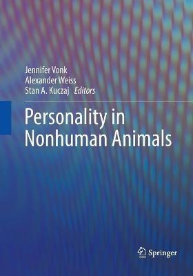 Personality in Nonhuman Animals - cover