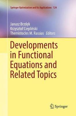 Developments in Functional Equations and Related Topics - cover