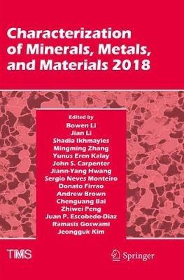 Characterization of Minerals, Metals, and Materials 2018 - cover
