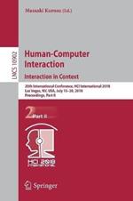 Human-Computer Interaction. Interaction in Context: 20th International Conference, HCI International 2018, Las Vegas, NV, USA, July 15–20, 2018, Proceedings, Part II