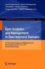 Data Analytics and Management in Data Intensive Domains: XIX International Conference, DAMDID/RCDL 2017, Moscow, Russia, October 10–13, 2017, Revised Selected Papers