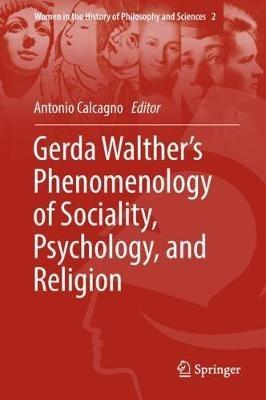 Gerda Walther’s Phenomenology of Sociality, Psychology, and Religion - cover