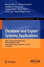 Database and Expert Systems Applications: DEXA 2018 International Workshops, BDMICS, BIOKDD, and TIR, Regensburg, Germany, September 3–6, 2018, Proceedings