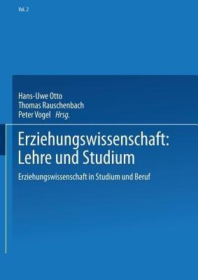 Erziehungswissenschaft: Lehre und Studium - cover