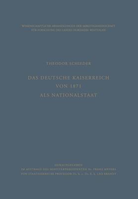Das Deutsche Kaiserreich von 1871 als Nationalstaat - Theodor Schieder - cover