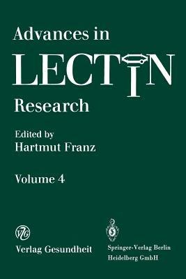 Advances in Lectin Research: Volume 4 - cover
