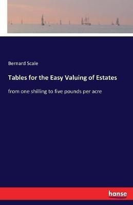 Tables for the Easy Valuing of Estates: from one shilling to five pounds per acre - Bernard Scale - cover