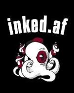 inked.af: Tatoo Artist Sketch Book - Gift For People With Tatoos - Paperback With Inappropriate Saying For Ink Lovers