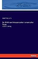Zur Kritik und Interpretation romanischer Texte: Zweiter Beitrag