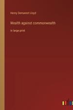 Wealth against commonwealth: in large print