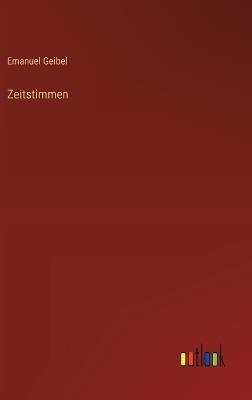 Zeitstimmen - Emanuel Geibel - cover