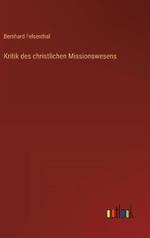 Kritik des christlichen Missionswesens