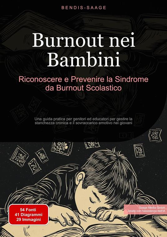 Burnout nei Bambini: Riconoscere e Prevenire la Sindrome da Burnout Scolastico - Bendis A. I. Saage - Italiano - ebook