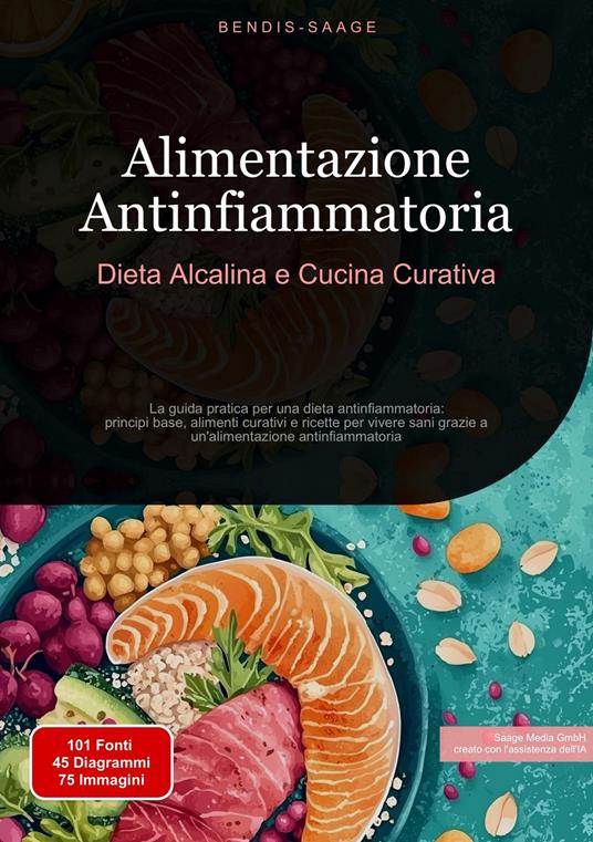 Alimentazione Antinfiammatoria: Dieta Alcalina e Cucina Curativa - Bendis A. I. Saage - Italiano - ebook