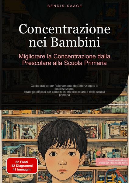 Concentrazione nei Bambini: Migliorare la Concentrazione dalla Prescolare alla Scuola Primaria - Bendis A. I. Saage - Italiano - ebook