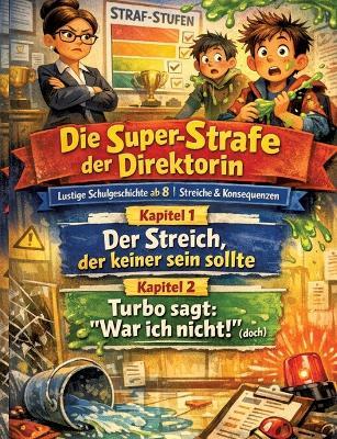 Die Super-Strafe der Direktorin: Lustige Schulgeschichte ab 8 Streiche & Konsequenzen - Dominik Mikulaschek - cover