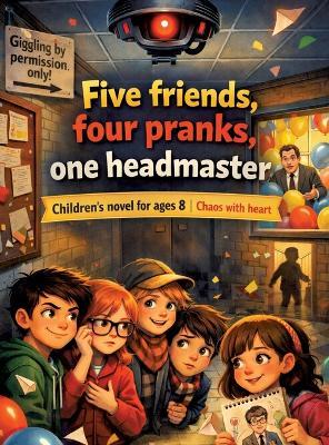 Five friends, four pranks, one headmaster: Children's novel for ages 8 and up Chaos with heart - Dominik Mikulaschek - cover