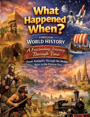 What happened when?: Through World History: A fascinating journey through time from antiquity through the Middle Ages to the present day - For children aged 10 and over - Dominik Mikulaschek - cover