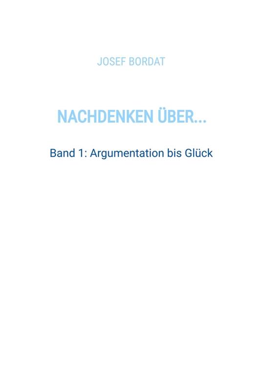 Nachdenken über...