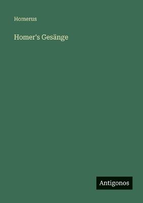 Homer's Gesänge - Homerus - cover