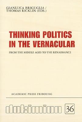 Thinking Politics in the Vernacular - cover