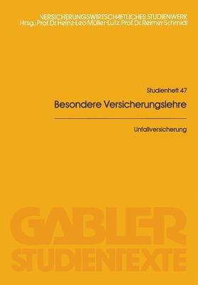 Unfallversicherung - Horst Riebesell - cover