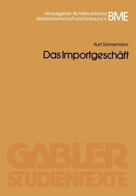 Das Importgeschäft - Kurt Sonnemann - cover