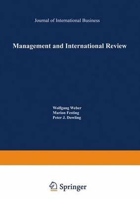 Management and International Review: Cross-Cultural and Comparative International Human Resource Management - cover