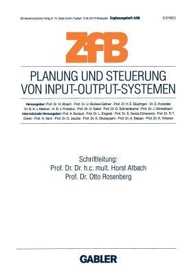 Planung und Steuerung von Input-Output-Systemen - cover
