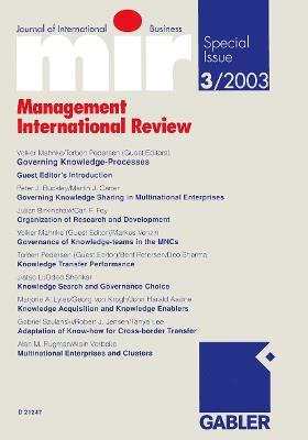 Governing Knowledge-Processes - cover