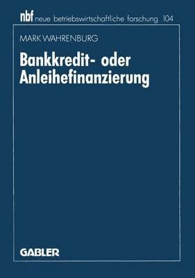 Bankkredit- oder Anleihefinanzierung - cover