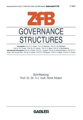 Governance Structures: Umbruch in der Führung von Großunternehmen - cover