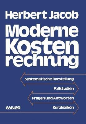 Moderne Kostenrechnung - Herbert Jacob - cover