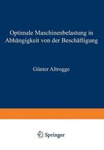 Optimale Maschinenbelastung in Abhängigkeit von der Beschäftigung