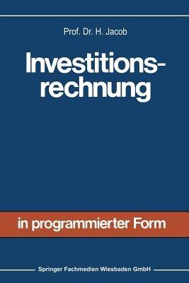 Investitionsrechnung - Herbert Jacob - cover
