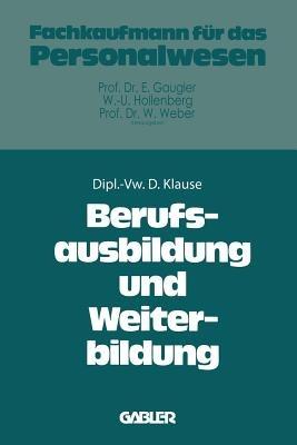 Berufsausbildung und Weiterbildung - Dieter Klause - cover